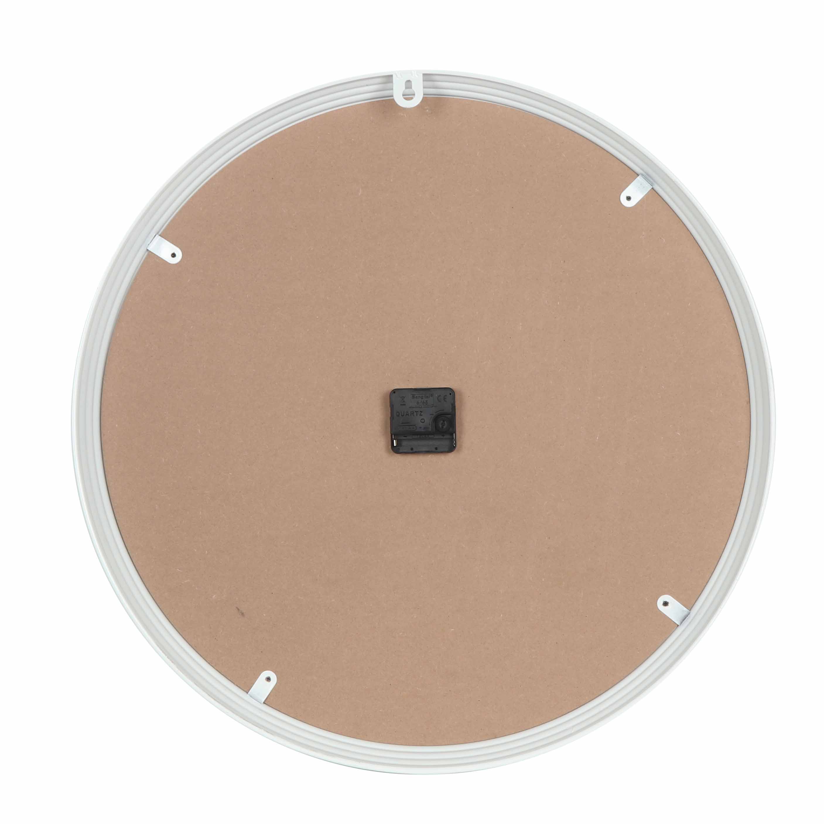 60*60*7.5cm Metal White Kensington Station Wall Clock