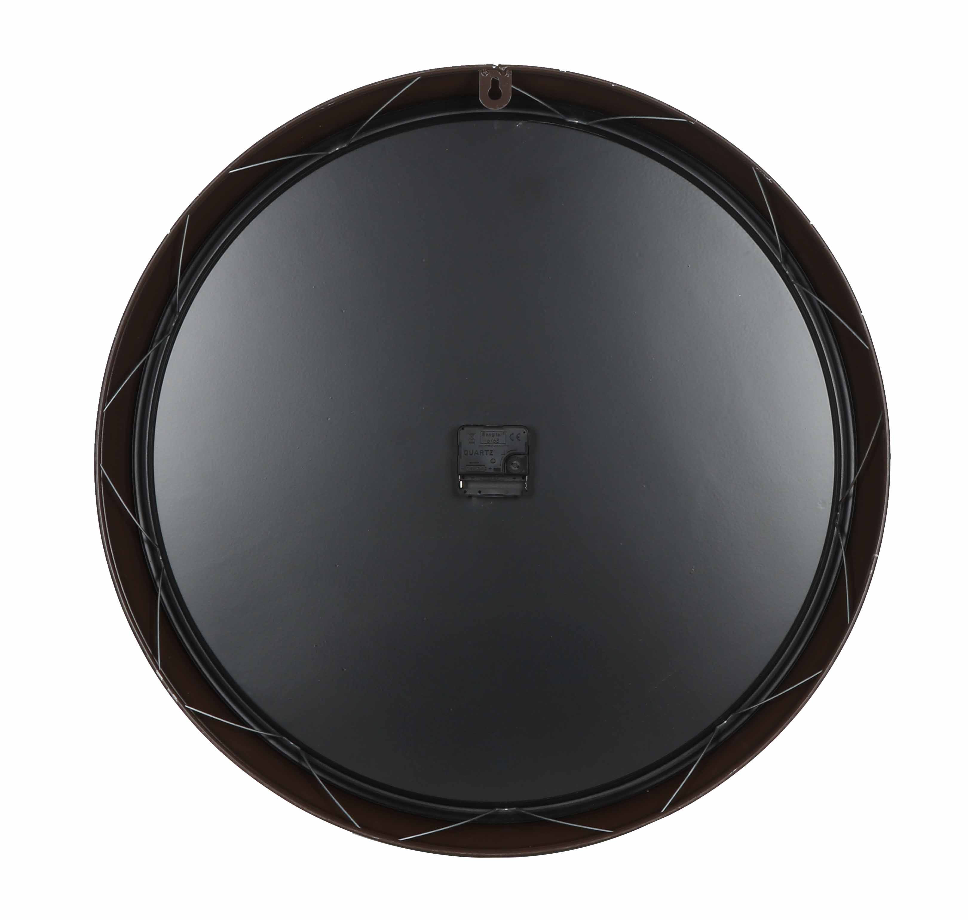 62.5*62.5*6.5cm Metal Black Kensington Station Wall Clock