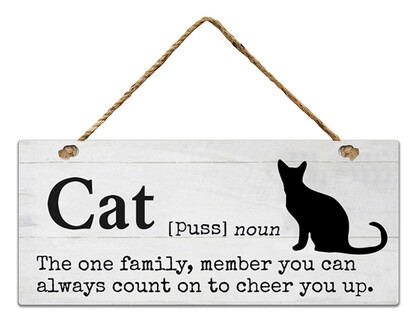 MDF Cat Wall Hanging 30*13*0.5cm