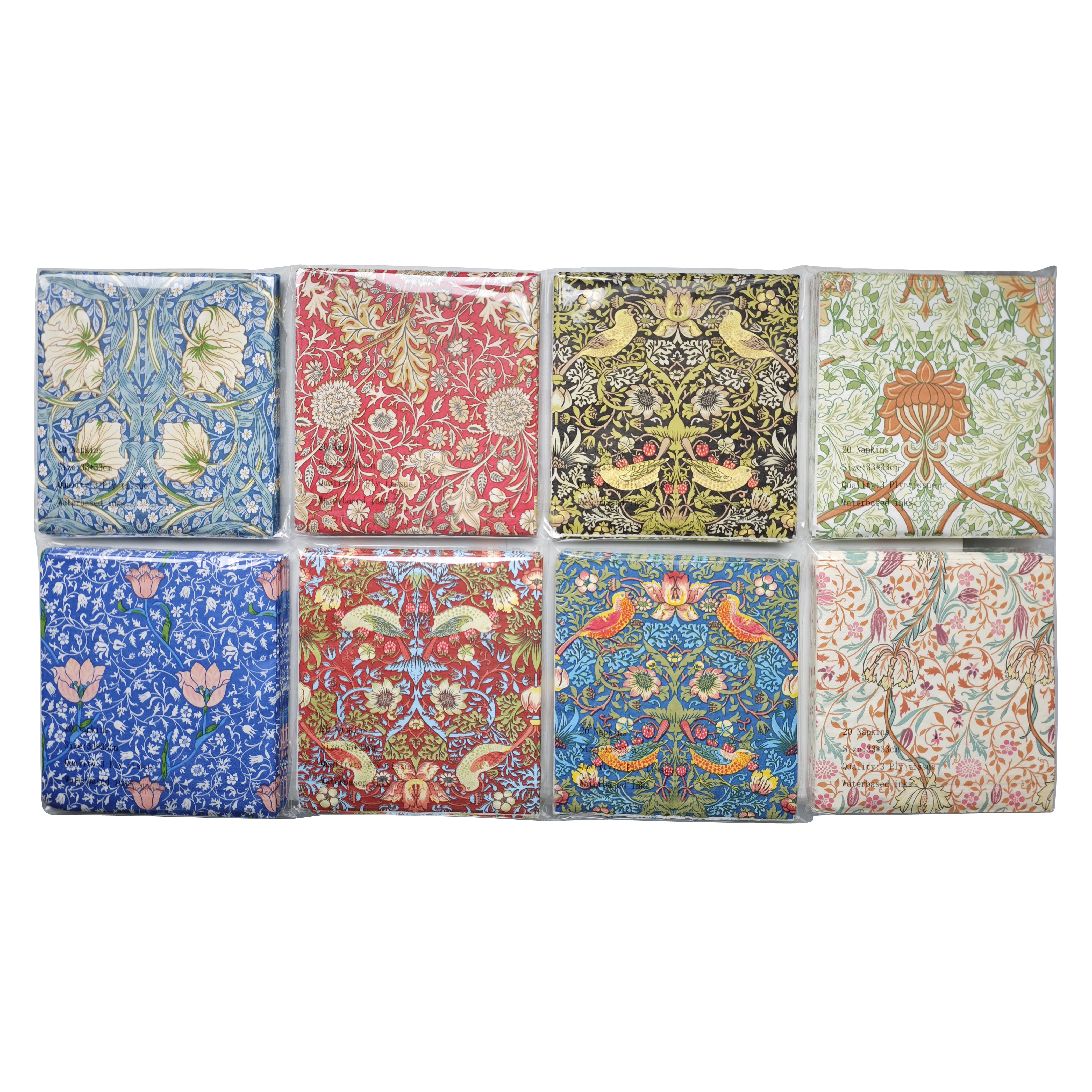 8/A William Morris Napkins 20P/33*33cm