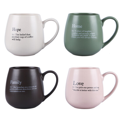 4/A Belly Mugs Matte Finish 500ml with individual craft window box