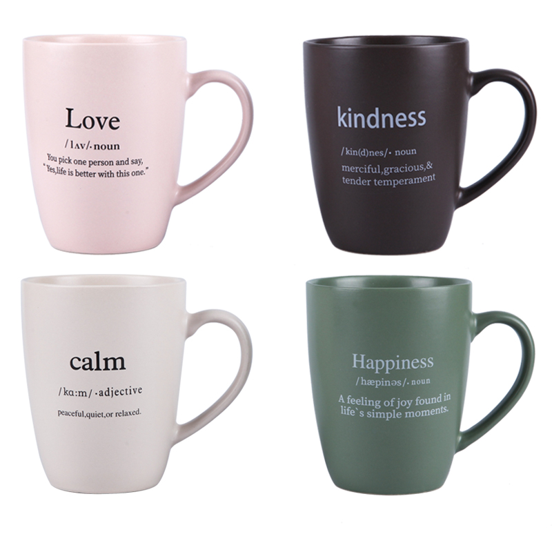 4/A Daily Mugs Matte Finish 350ml with individual craft window box
