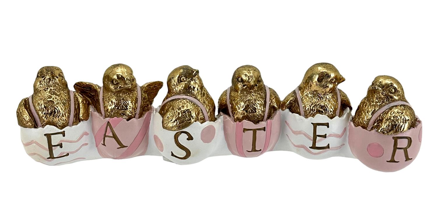 Wholesale PTE009 DELUXE EASTER CHICKS theatre seasonal decor Fieldfolio