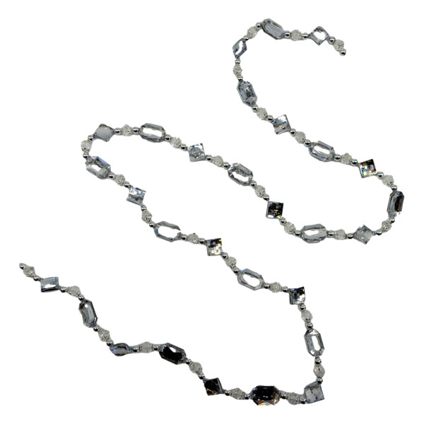 SBC023   154cm Silver Acrylic Garland