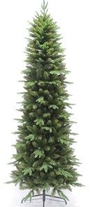 SKV551 2.1M GREEN PINE SLIMLINE TREE, 1286 TIPS, 200 LED