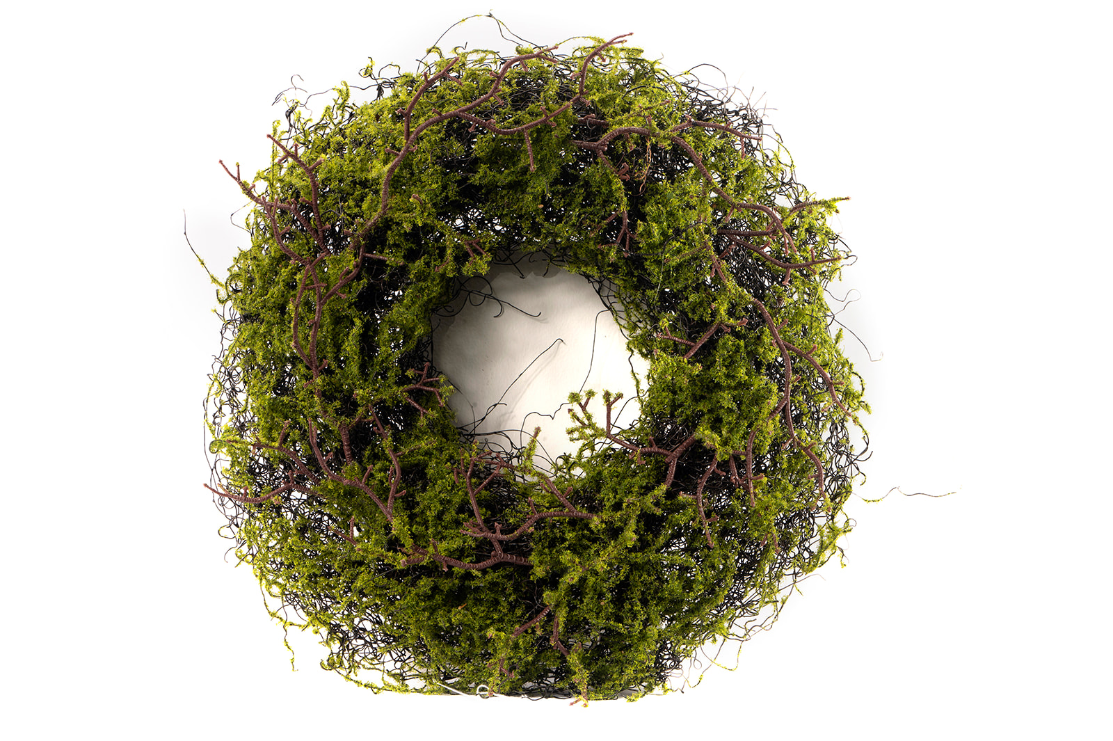 QXH017  60CM WOODLANDS MOSS WREATH