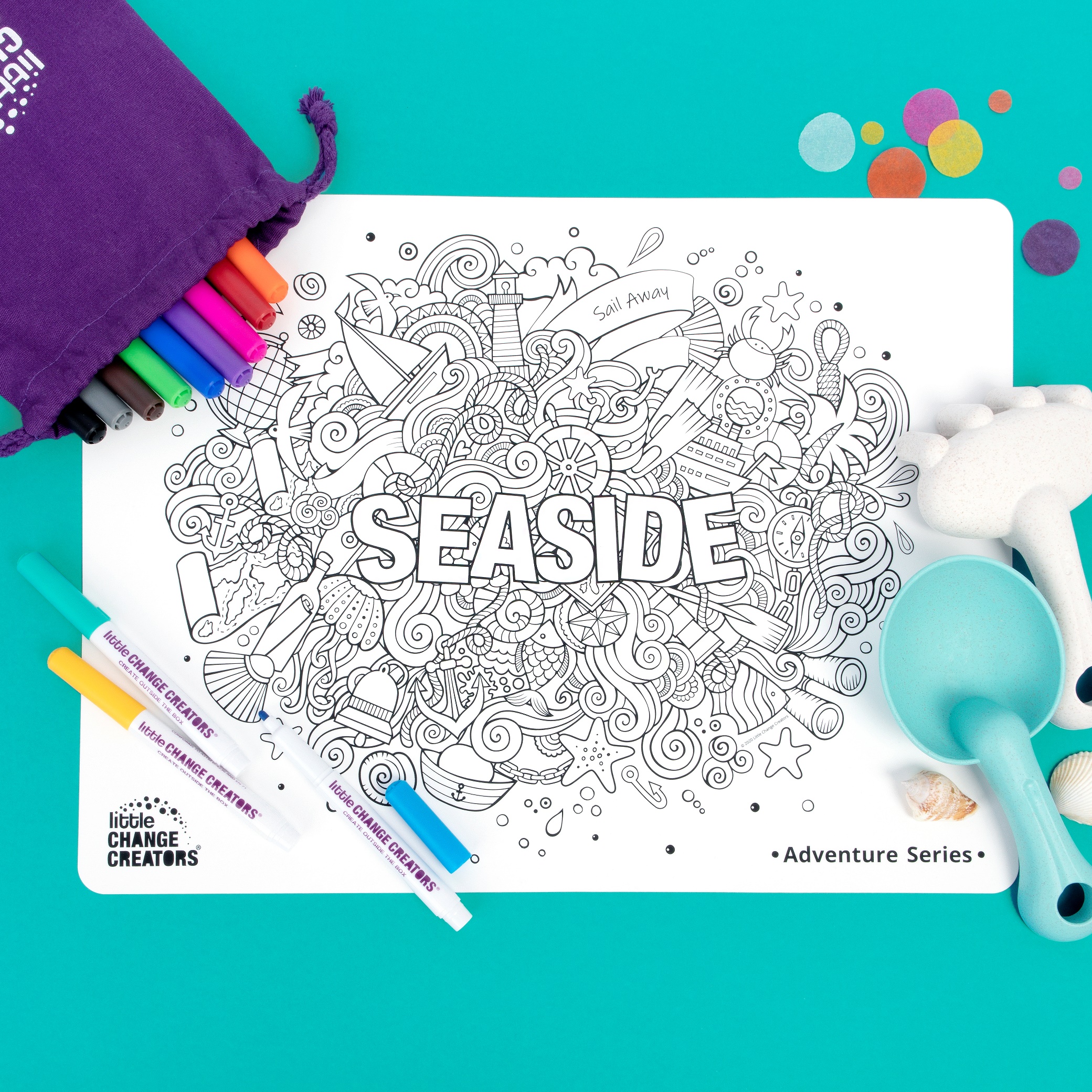 Re-FUN-able™ Colouring Set - SEASIDE