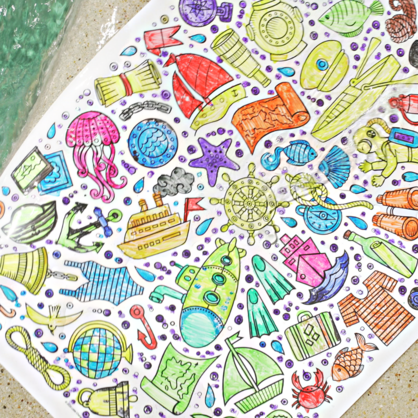 Re-FUN-able™ Colouring Set - SEASIDE