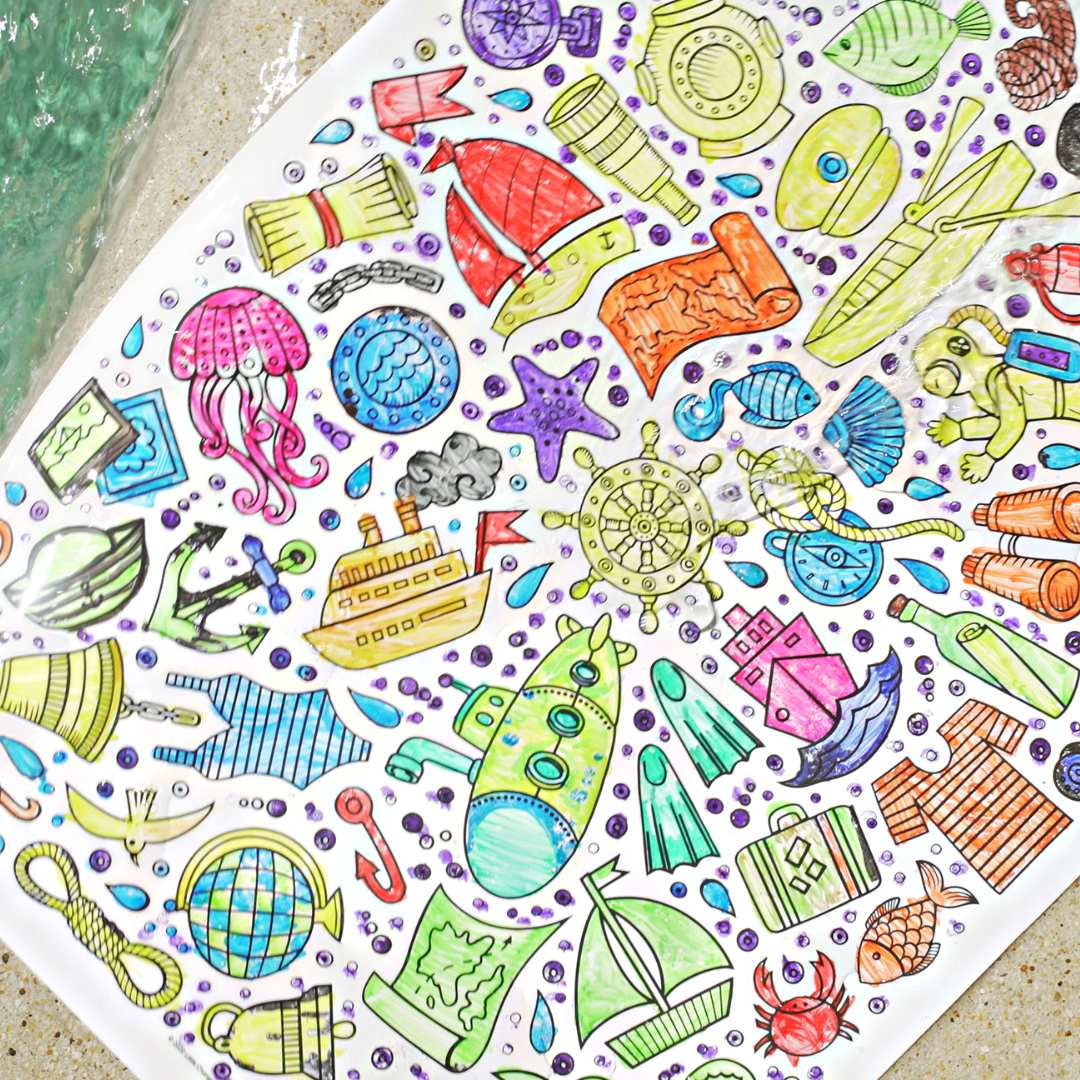 Re-FUN-able™ Colouring Set - SEASIDE