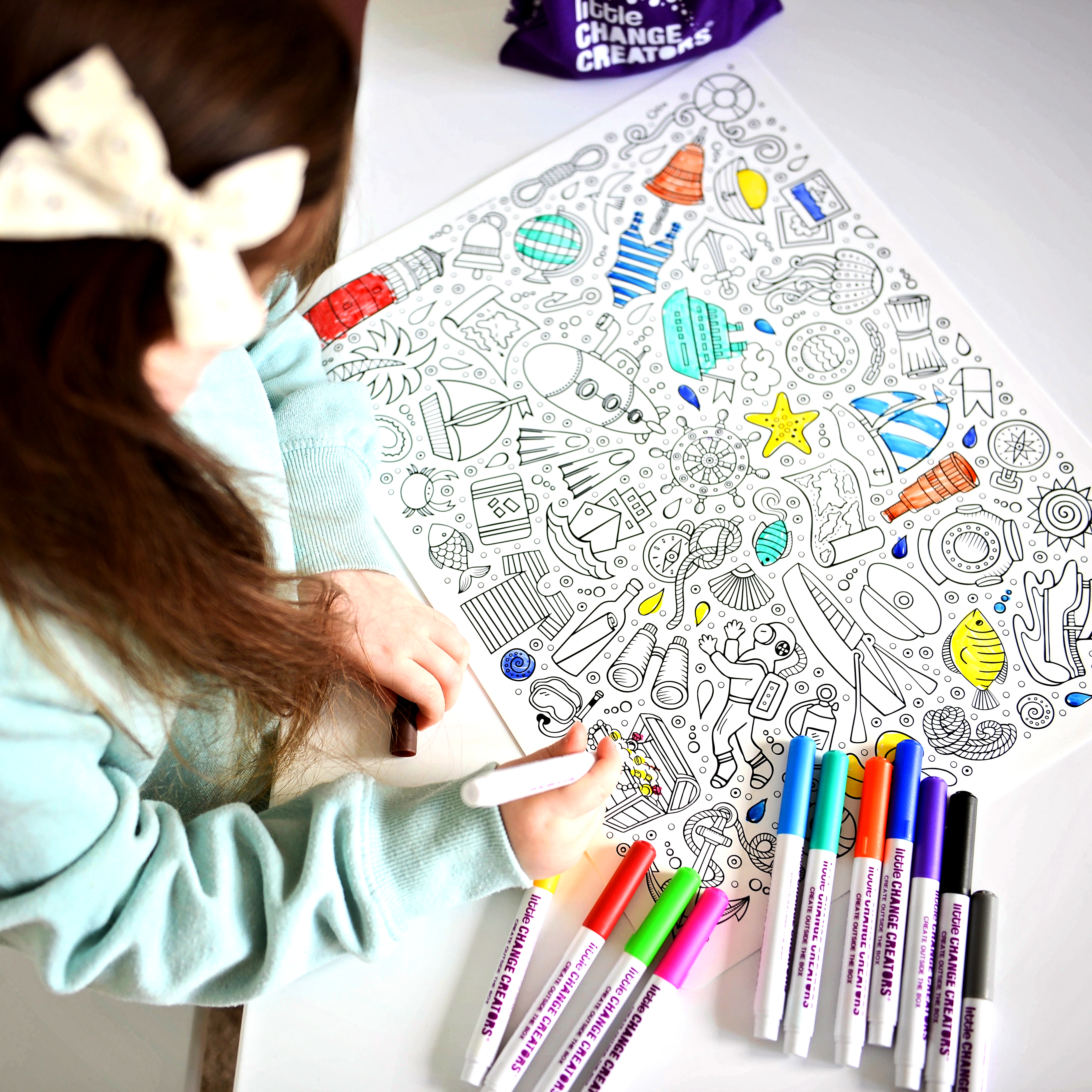 Re-FUN-able™ Colouring Set - SEASIDE