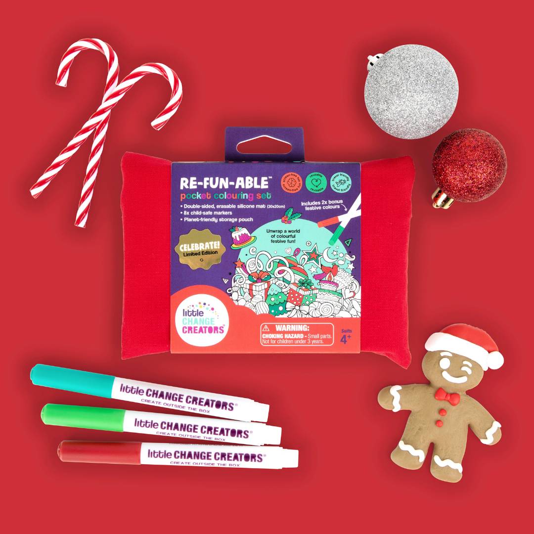 Limited Edition CELEBRATE! Pocket Reusable Colouring Set