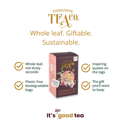 English Breakfast Teabags Inspirational tags 25pk