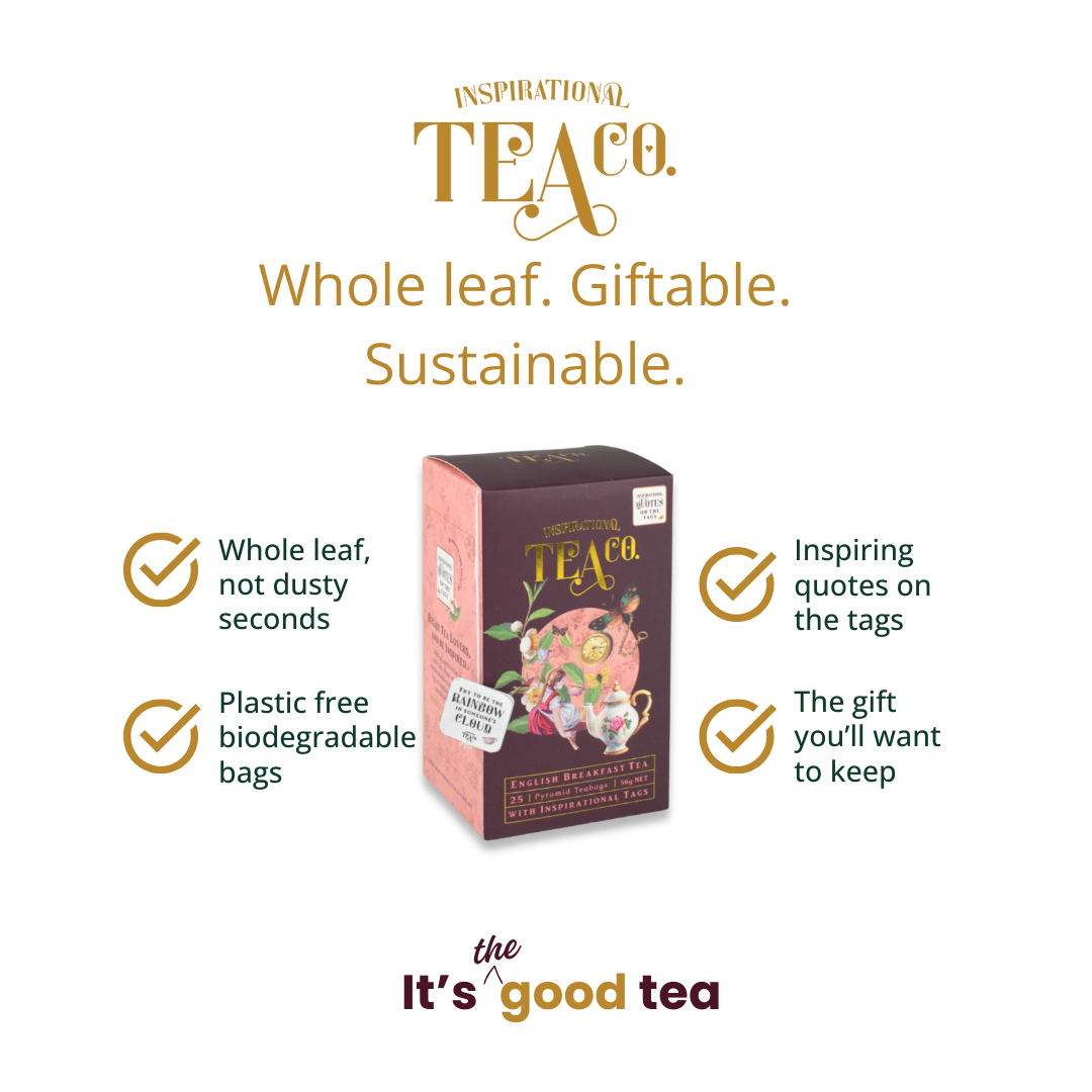 English Breakfast Teabags Inspirational tags 25pk