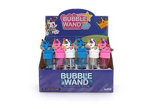 Wholesale BUBBLE WAND 14cm W/UNICORN TOPPER - 30mL (3 ASSTD ...