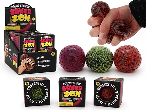 SQUISHY WATER ORBS ECLIPSE BALL (3 ASST) - 6cm
