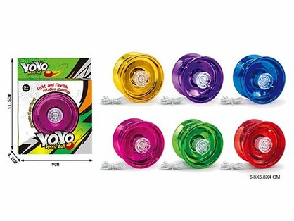 METALLIC SPEED BALL YOYO (6 ASSTD)