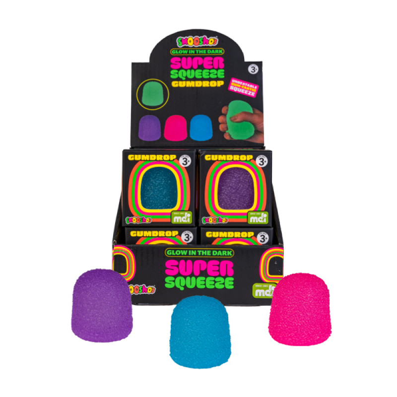 Smoosho's Super Squeeze Glow-in-the-dark Gumdrop
