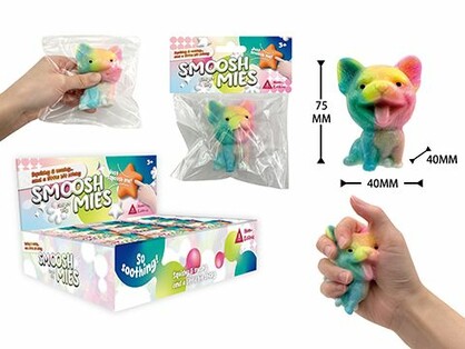 TABA SO SQUISH – RAINBOW DOG – 7.5cm