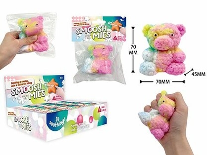 TABA SO SQUISH – RAINBOW BEAR – 7cm