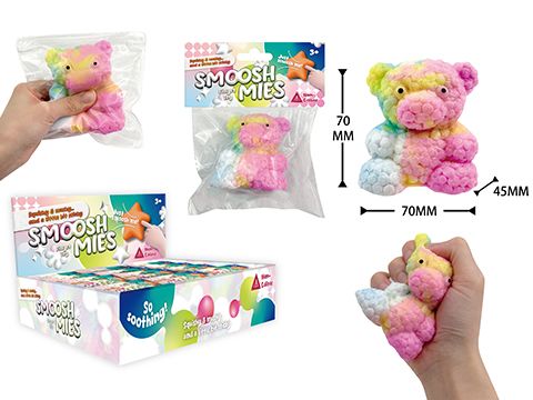 TABA SO SQUISH – RAINBOW BEAR – 7cm