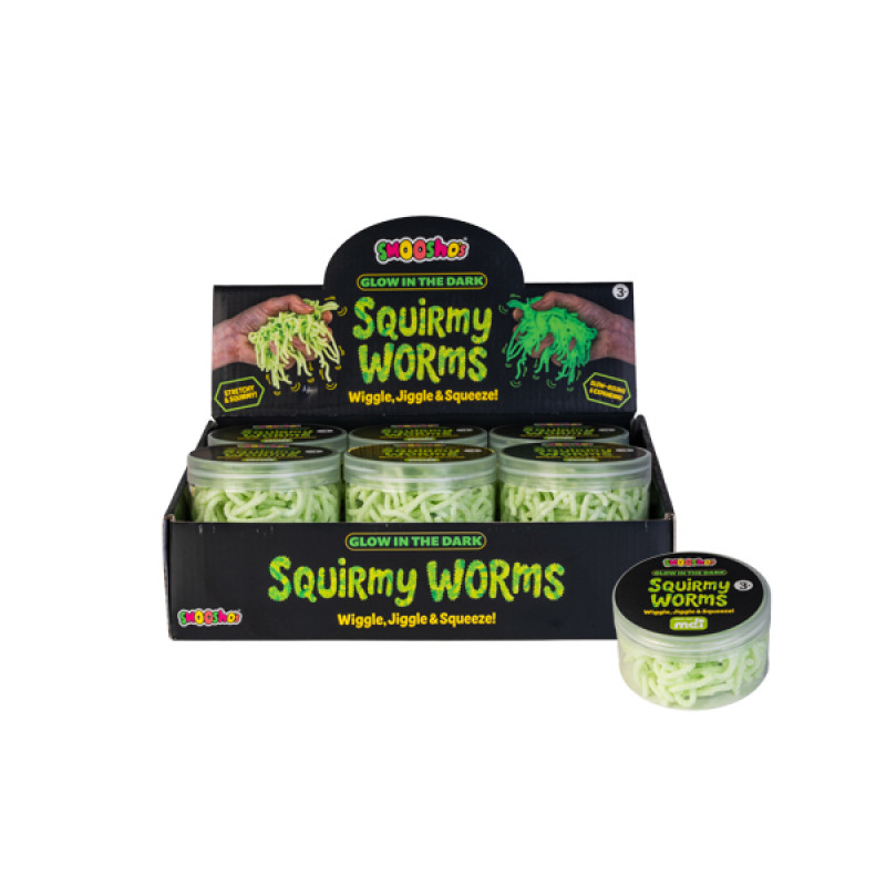 Glow in the Dark Squirmy Worms
