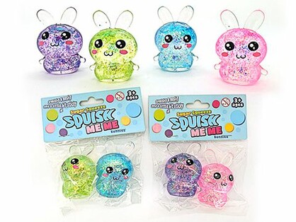 SQUEEZE SUGAR BUNNY 2PK (2 ASSTD) – 6.6cm
