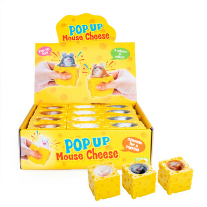 SQUEEZY POP UP MOUSE IN BLOCK OF CHEESE
