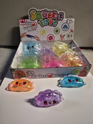 SQUEEZE SUGAR DUMPLING W/GLITTER (6 ASSTD