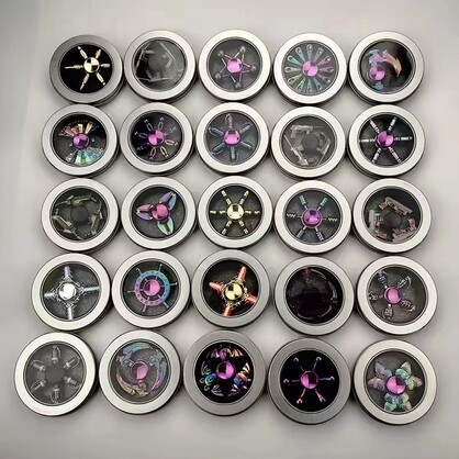 metal spinner in metal container