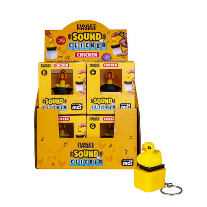 Fidget Sound Clicker Keychain Duck