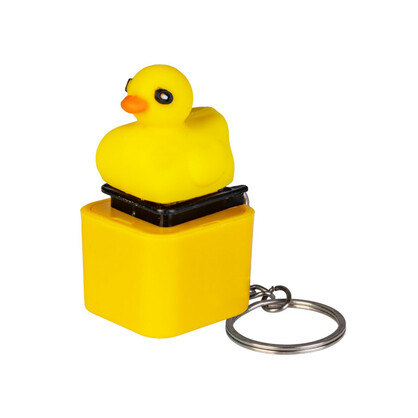 Fidget Sound Clicker Keychain Duck