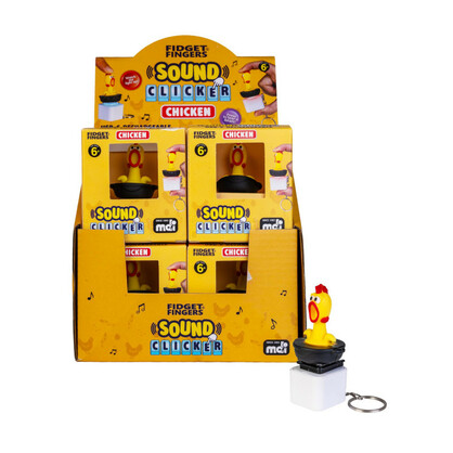 Fidget Sound Clicker Keychain Chicken