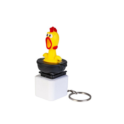 Fidget Sound Clicker Keychain Chicken