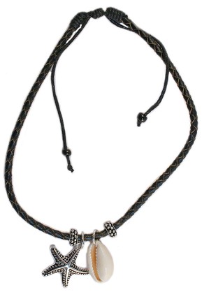 ANP6566   COWRIE SHELL/ STARFISH ANKLET