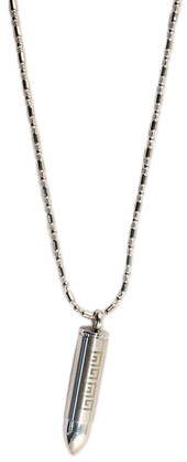 P4979  ETCHED STAINLESS STEEL BULLET CHOKER