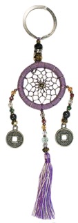 K6675 PURPLE DREAM CATCHER KEYRING