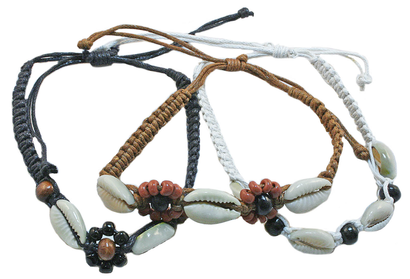BR6435 SET X 3 SHELL BRACELETS