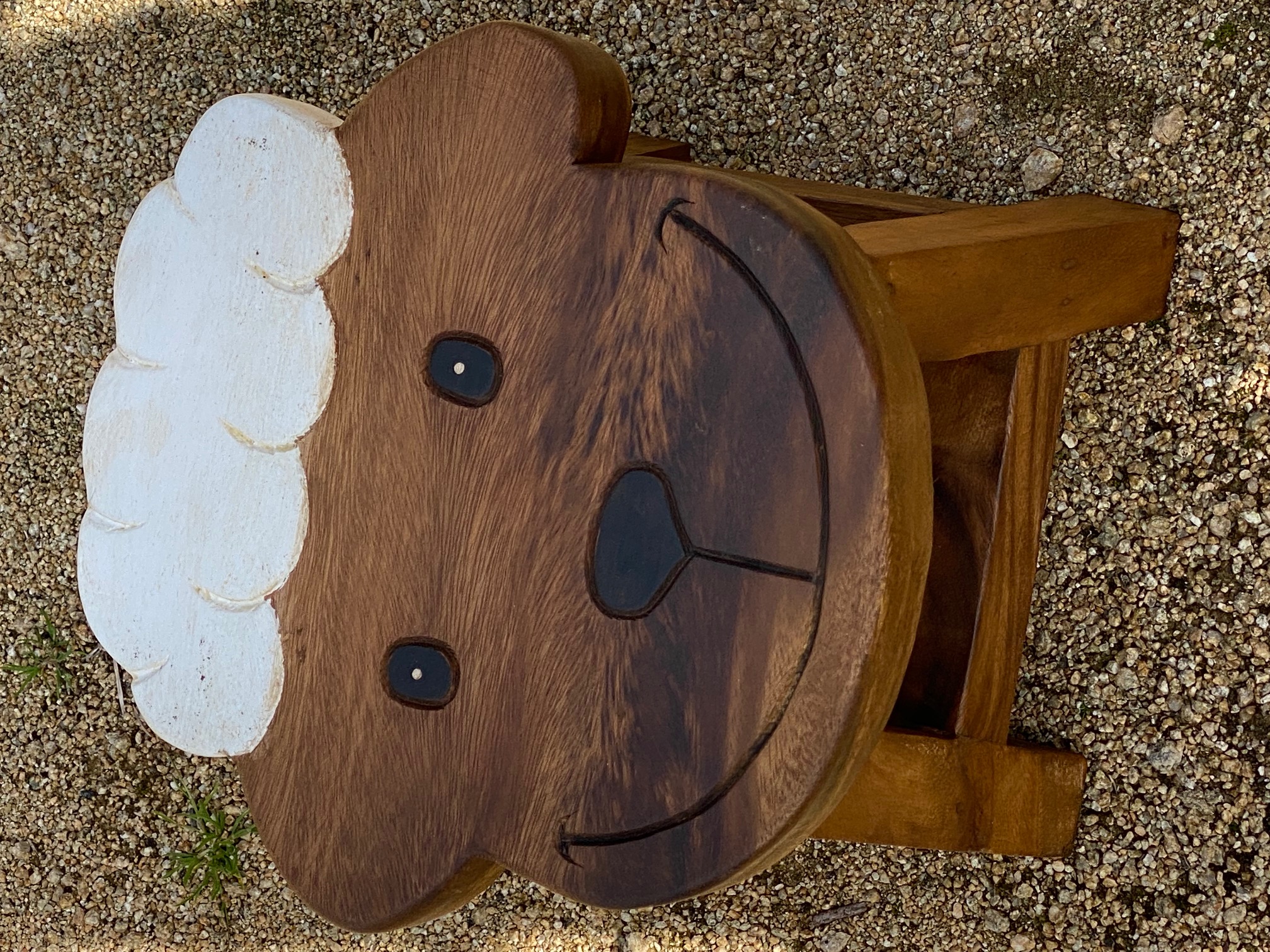 Children’s wooden table and chair stools set Shaun the Sheep theme