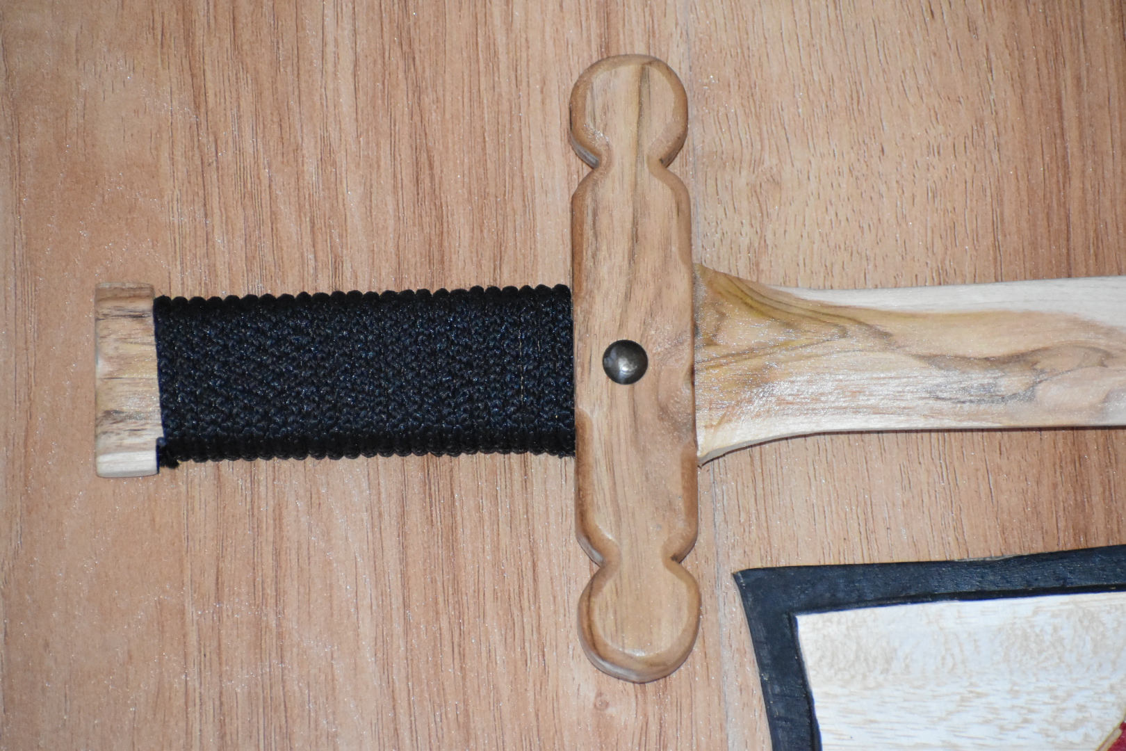 Play pretend wooden Sword and Shield set