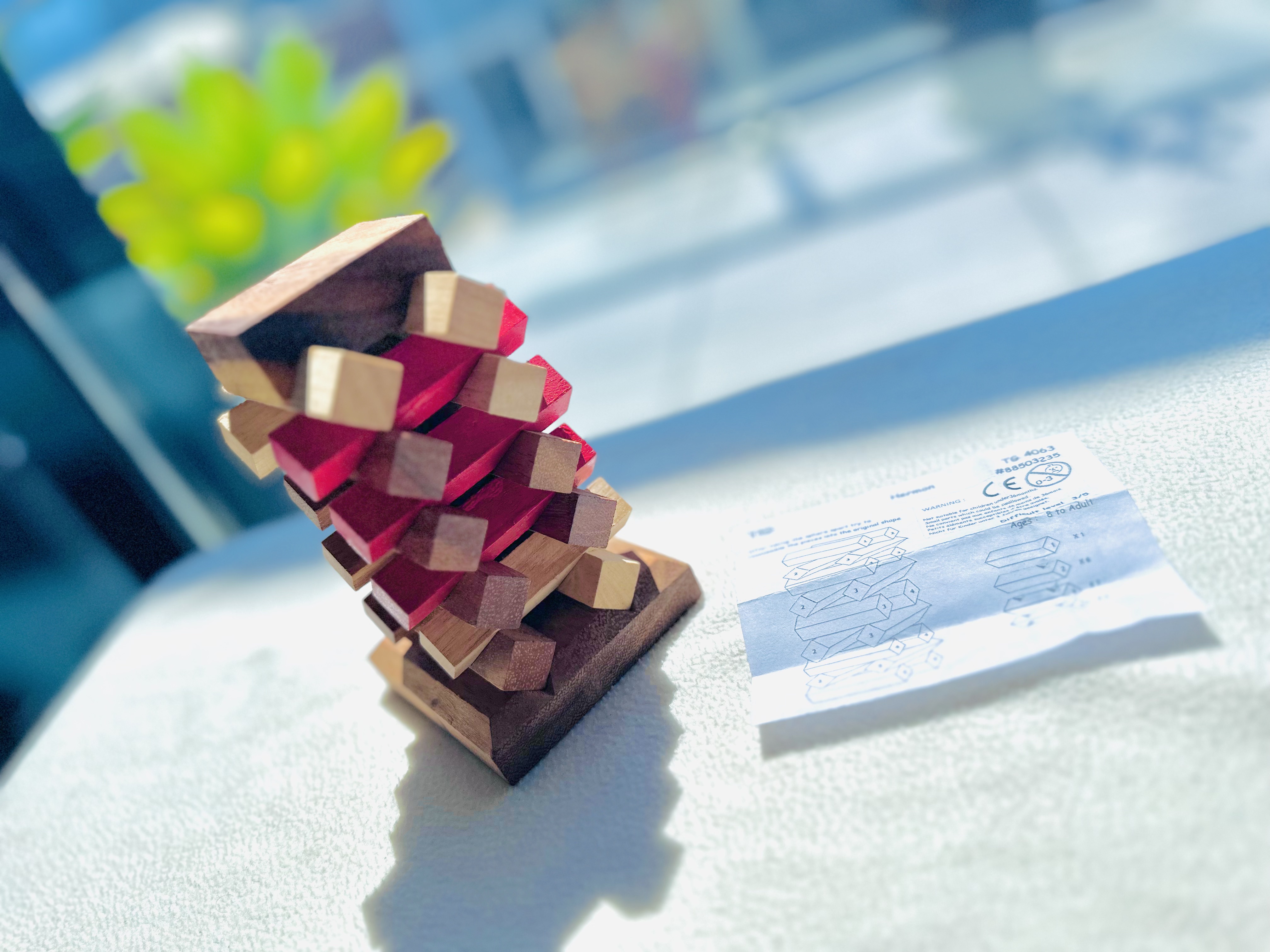 Wooden Stacking Puzzle - Tower of Pisa