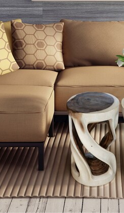 Double twist Vine stool side table Acacia wood Side Table/Corner Table Bar stool-50 cm height