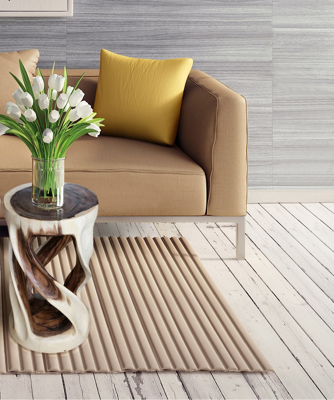 Double twist Vine stool side table Acacia wood Side Table/Corner Table Bar stool-50 cm height