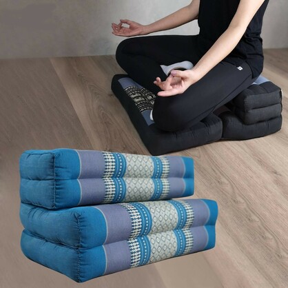Double folded mediation cushion seat