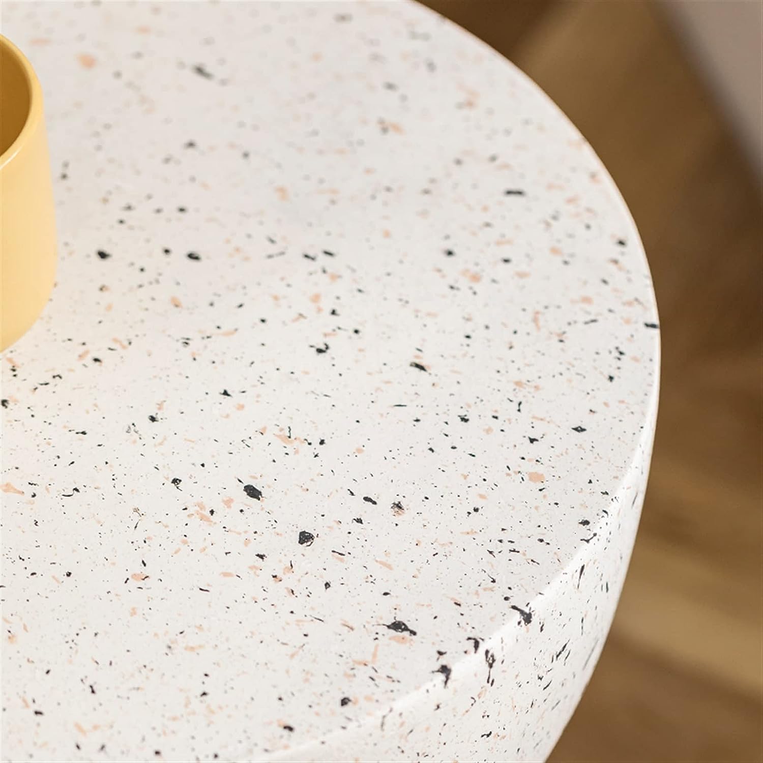 Nordic Hourglass Imitation Terrazzo Small Side Table Ins Coffee Table Coffee Table Creative Round Storage Small Side Table
