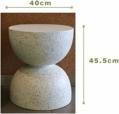 Nordic Hourglass Imitation Terrazzo Small Side Table Ins Coffee Table Coffee Table Creative Round Storage Small Side Table