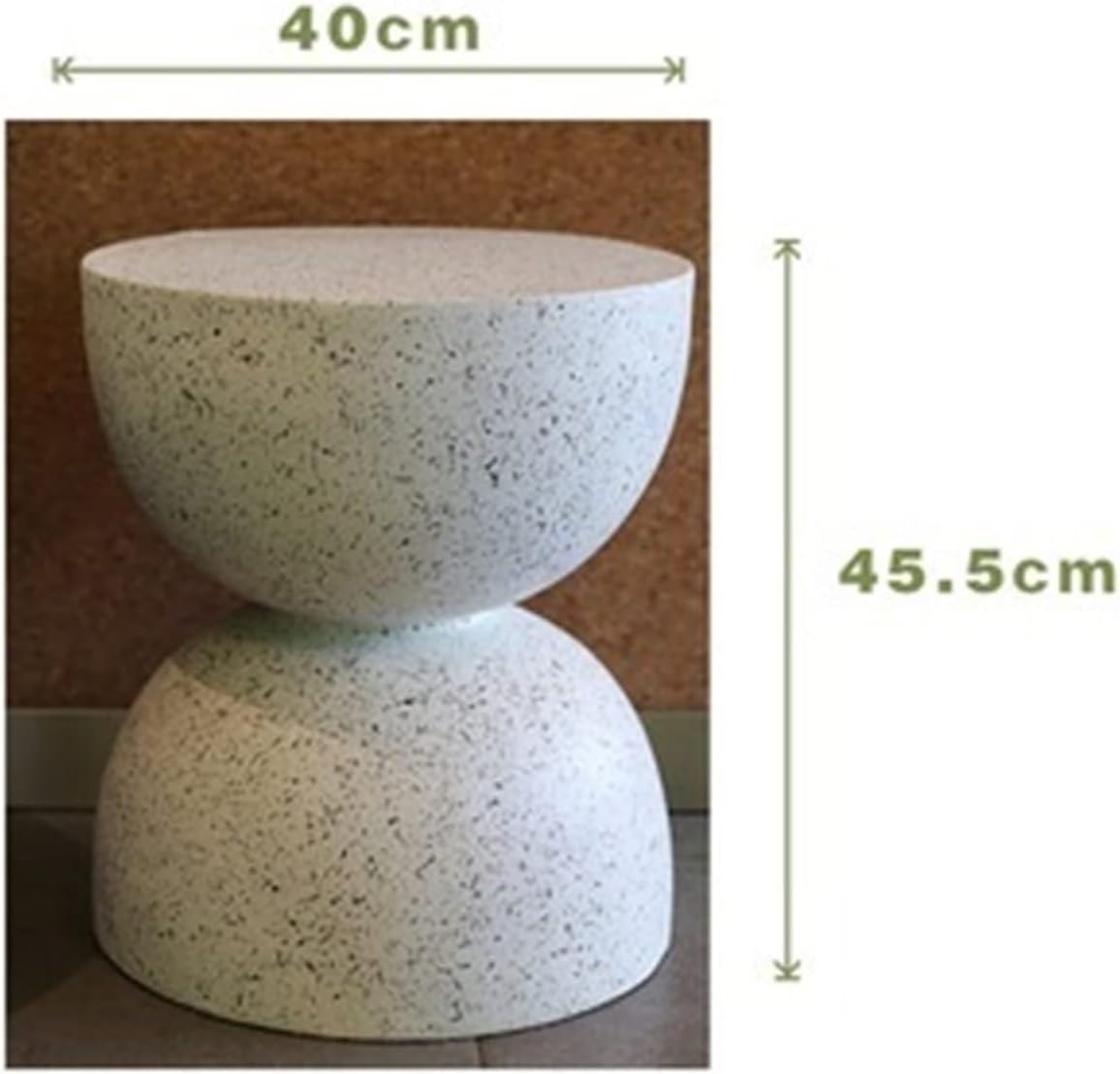 Nordic Hourglass Imitation Terrazzo Small Side Table Ins Coffee Table Coffee Table Creative Round Storage Small Side Table