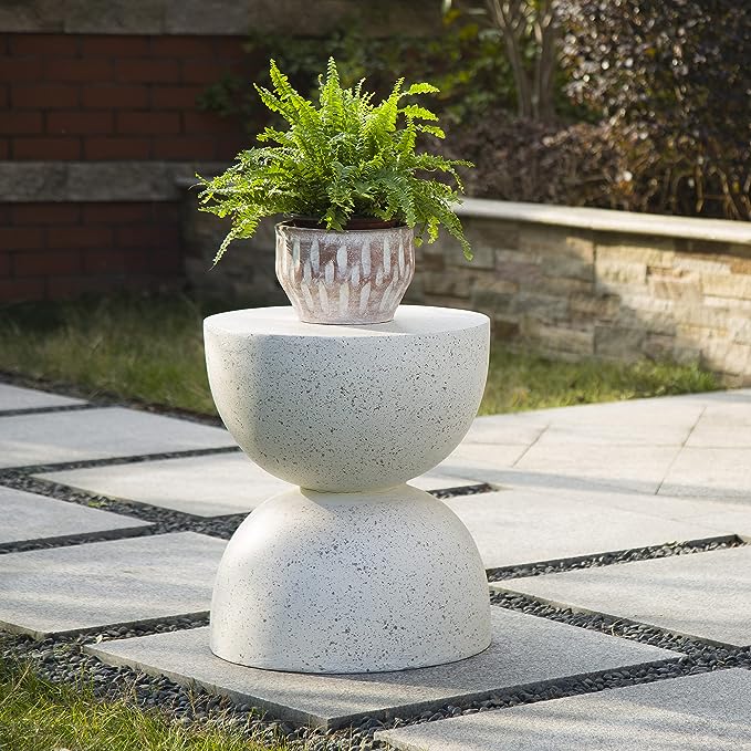 Nordic Hourglass Imitation Terrazzo Small Side Table Ins Coffee Table Coffee Table Creative Round Storage Small Side Table