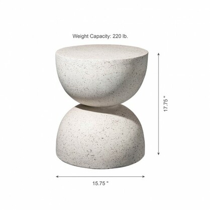 Nordic Hourglass Imitation Terrazzo Small Side Table Ins Coffee Table Coffee Table Creative Round Storage Small Side Table