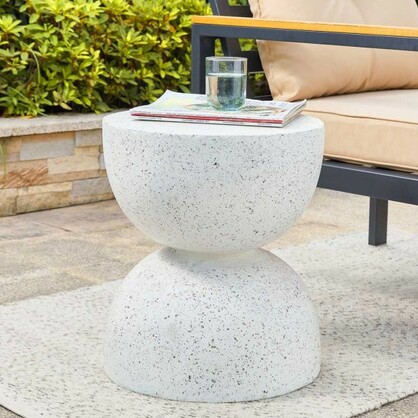 Nordic Hourglass Imitation Terrazzo Small Side Table Ins Coffee Table Coffee Table Creative Round Storage Small Side Table