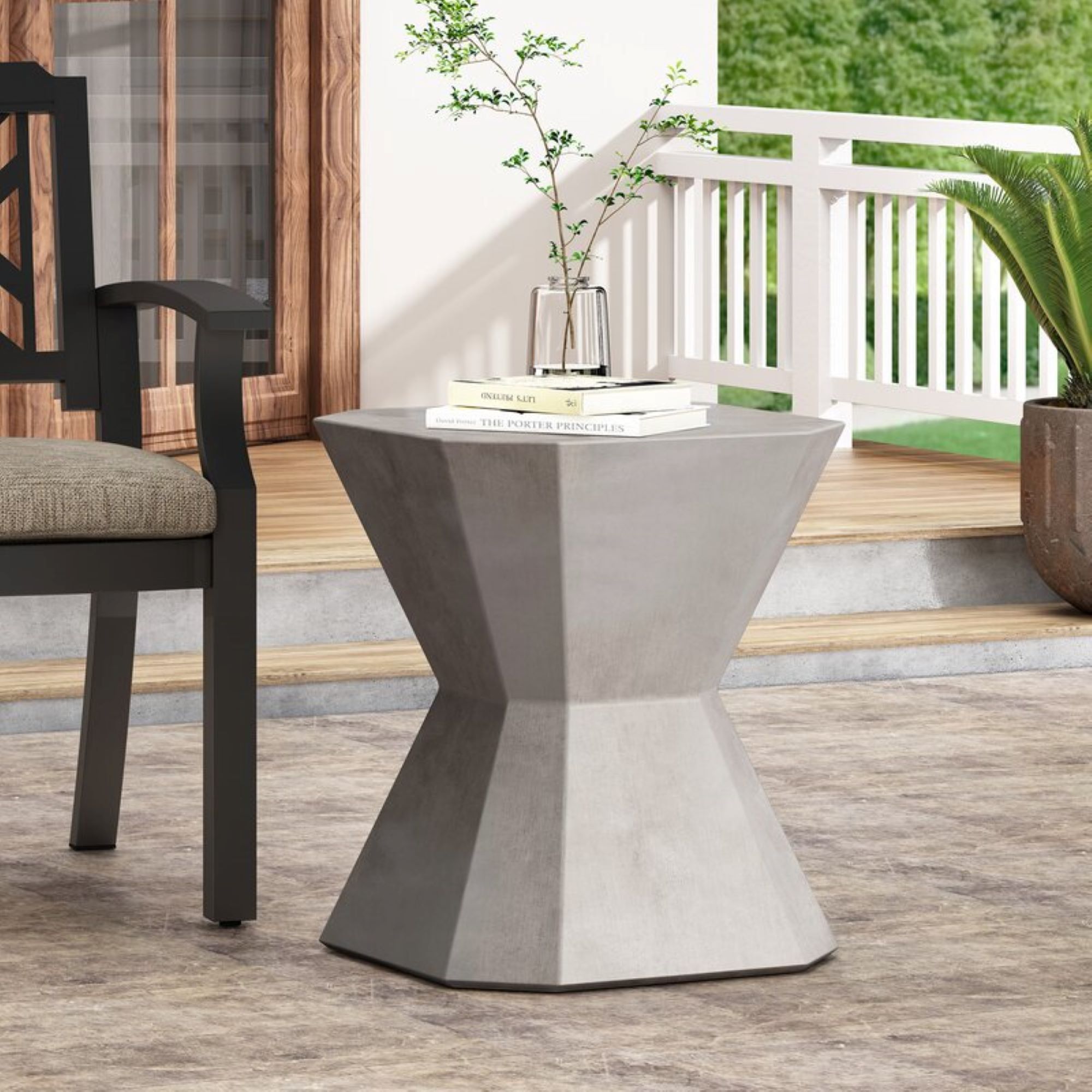 Coffee Table Large multi sided Side Table 45 CM wide 51cm height Grey